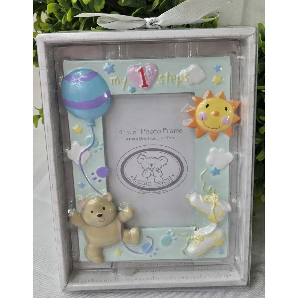 Koala Baby My 1st Steps 4x6 Ceramic Photo Frame Multicolor Ornate 3455367K5